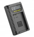 Ładowarka USB na 2x Akumulator CANON LP-E17 / LPE17 - QC Quick Charge + Ekran LCD NITECORE / UCN5